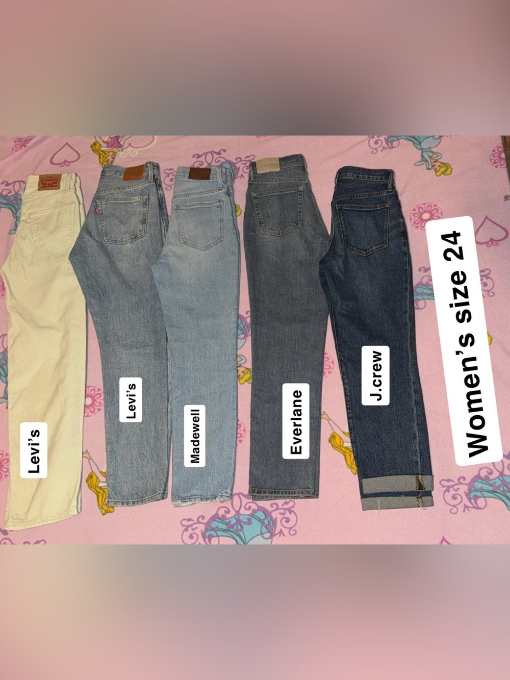 Women’s size 24 jeans lot